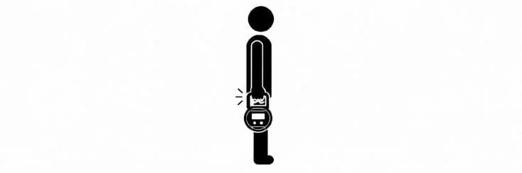 Handgrip strength test position