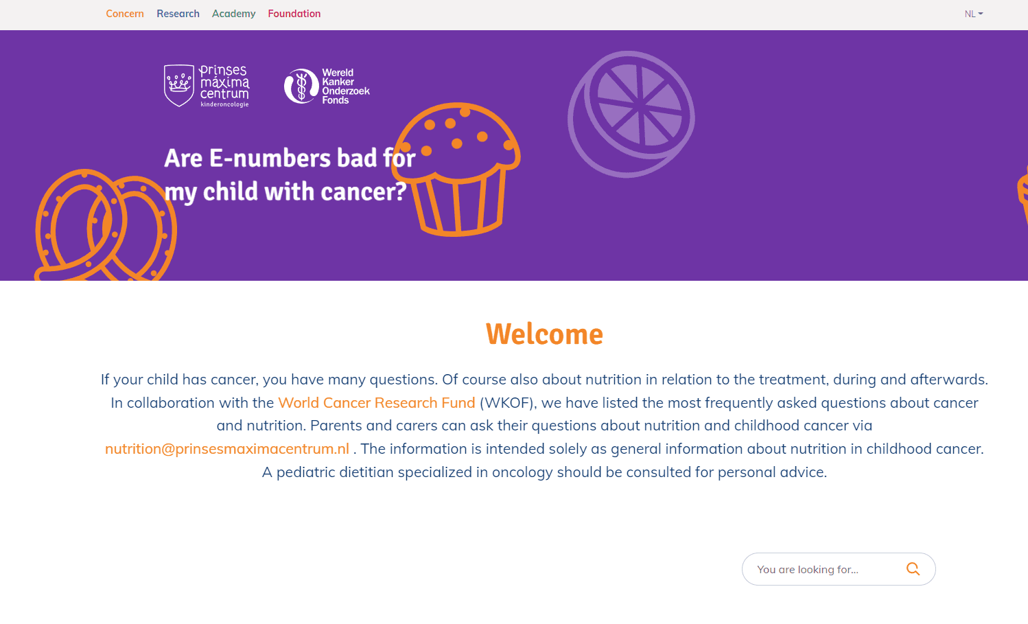 Plataforma de información sobre voeding