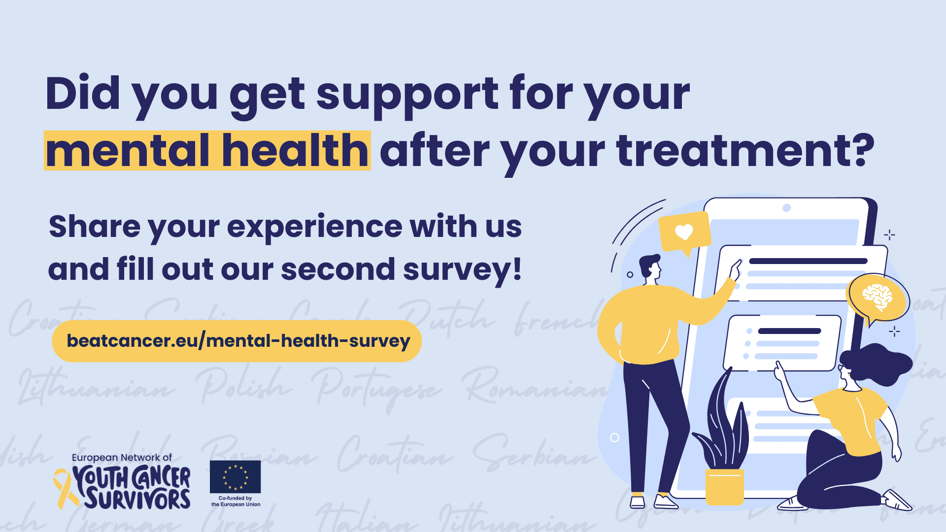 Please Help Us Find Out About Mental Health and Psychosocial Survivorship Care!