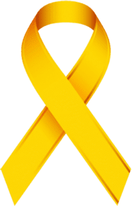 childhood cancer golden ribbon png